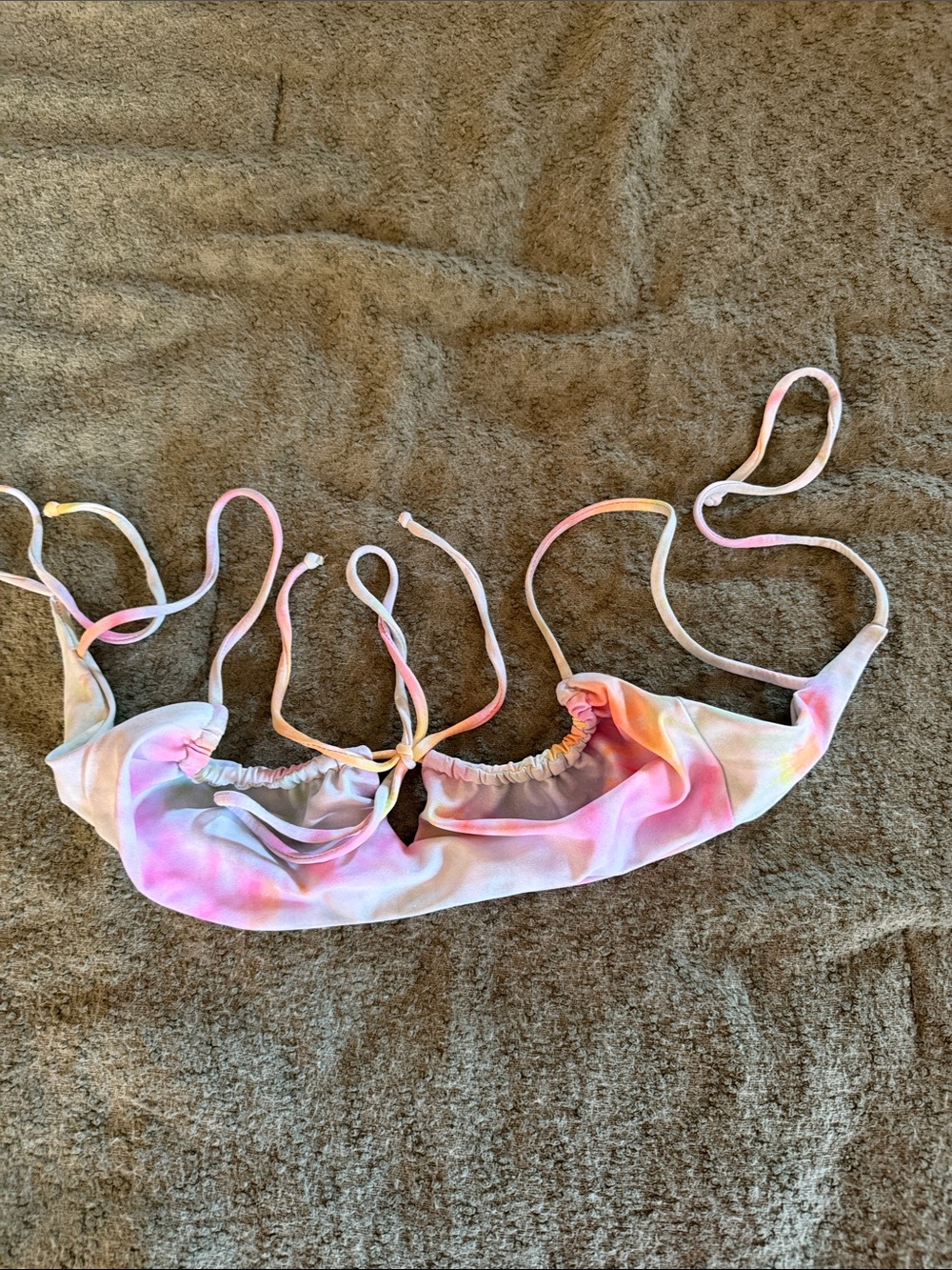 Skatie Tie-Dye Pastel Bikini Top